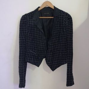 House of Dereon 2000s Plaid Cropped Blazer